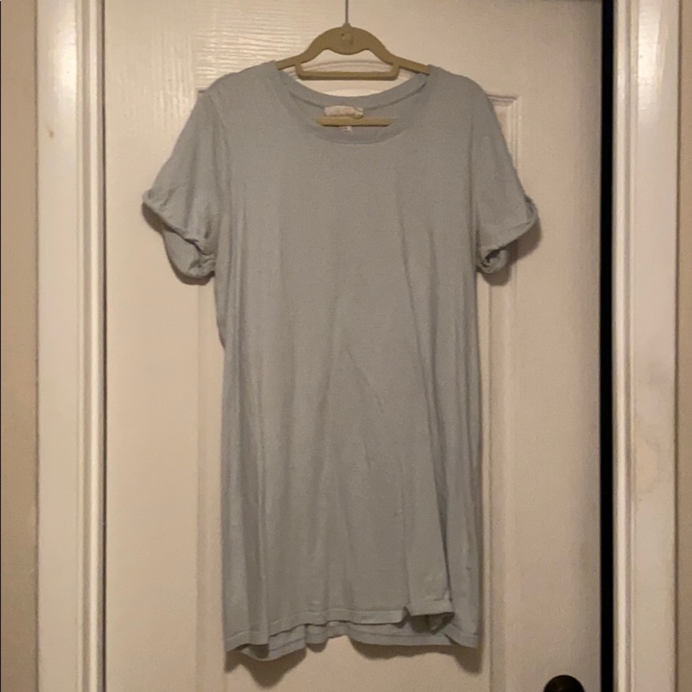 Baby blue t shirt dress